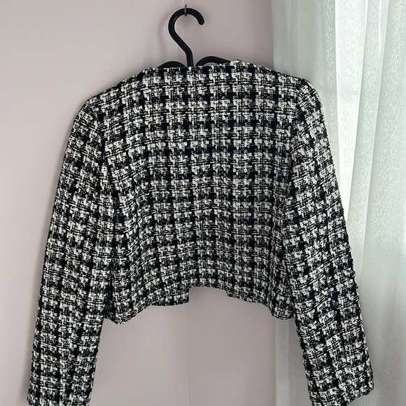 H&M tweed blazer jacket XS - Picture 2 of 4